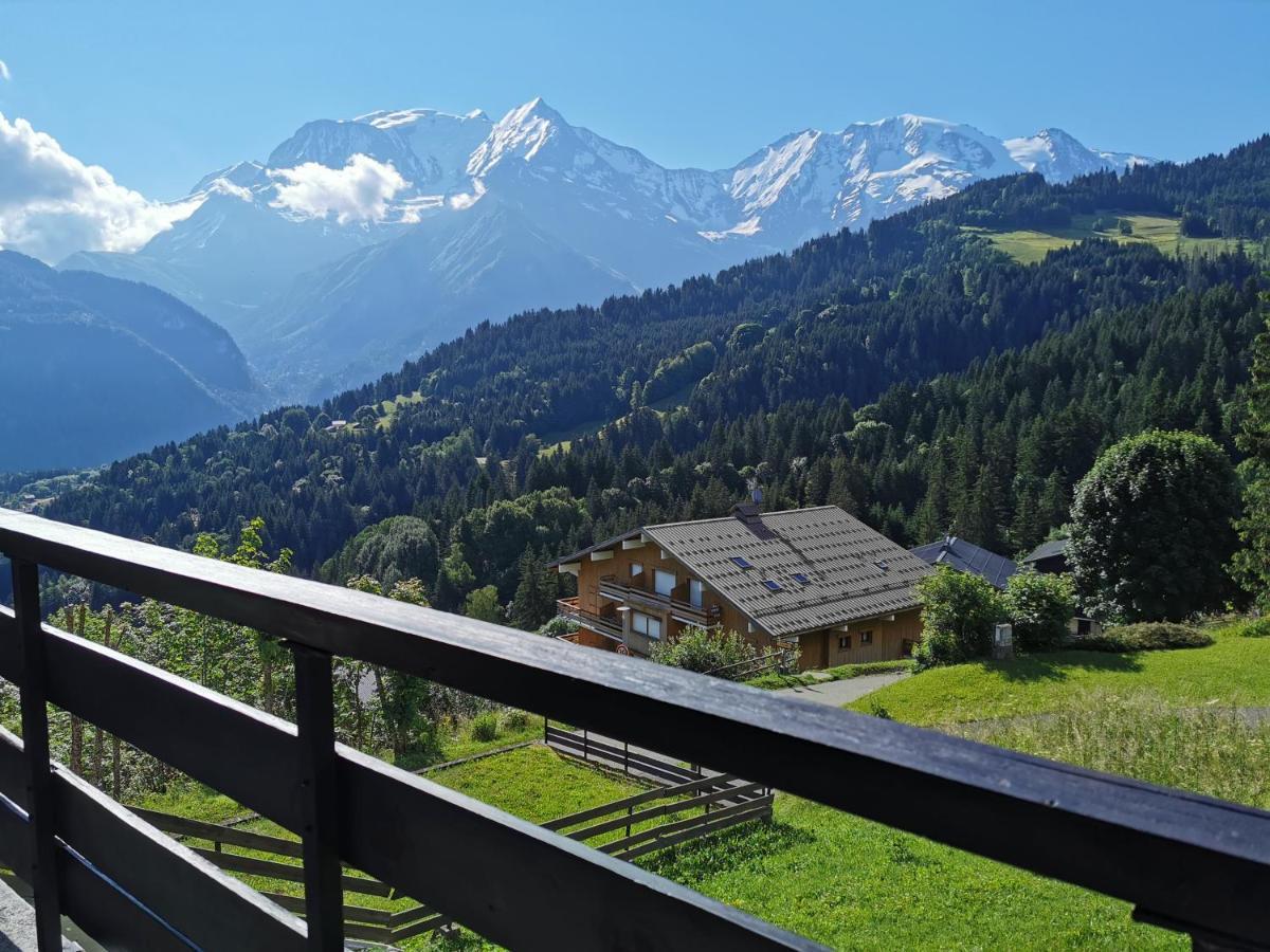 Apartamento Duo Des Alpages Vue Exceptionnelle Sur Le Mont Blc Saint-Gervais-les-Bains Exterior foto